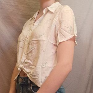 Dino Pattern Button up and Collared tee